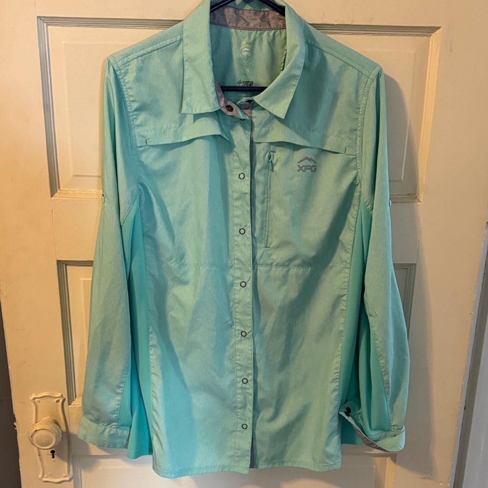 Cabela's XPG Teal and Purple Shirt
